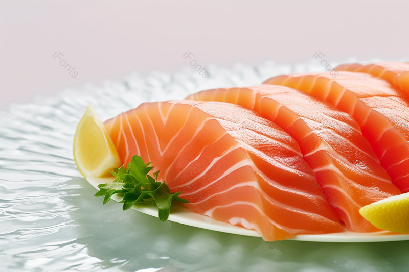 日本特色生鲜料理三文鱼摆盘实拍,高清,摄影图,摄影图片,图片大全,摄影图免费下载